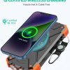 BLAVOR Solar Charger Power Bank 10,000mAh, Portable Wireless Charger, 20W Fast Charging External Battery Pack with USB C for Cell Phones, Solar Panel Charger with Dual Flashlight for Camping - Image 2